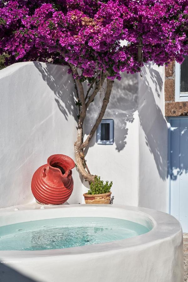 2 Bedroom Charming Villa With Outdoors Jacuzzi Megalochori  Bagian luar foto